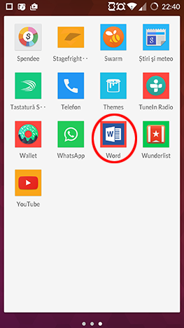Android, Microsoft, Office, Word, document, creaza, editeaza, salveaza