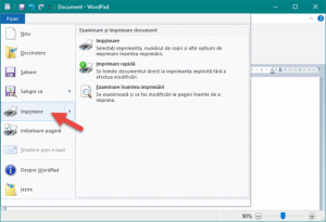 WordPad, Windows, editare, documente, salvare