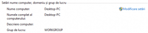 grup de lucru, workgroup, modificare, schimbare, setare