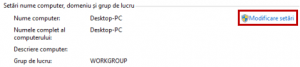 grup de lucru, workgroup, modificare, schimbare, setare