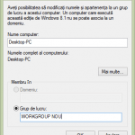 grup de lucru, workgroup, modificare, schimbare, setare
