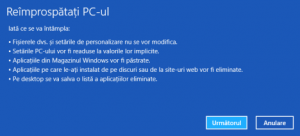 reîmprospătare, refresh Windows