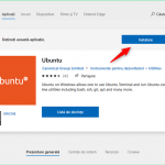 Instalarea unei distribuții Linux din Magazinul Microsoft
