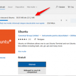 Descărcarea unei distribuții de Linux din Magazinul Microsoft