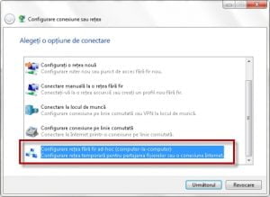 retea, ad hoc, wireless