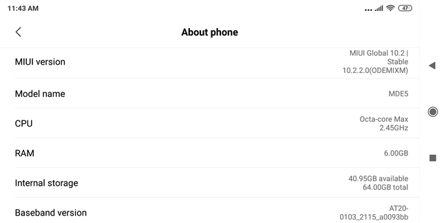 Informații hardware și software
