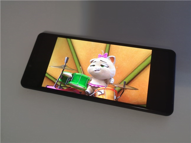 Vizionarea de videoclipuri care nu sunt disponibile în raportul 21:9, pe Sony Xperia 10 II