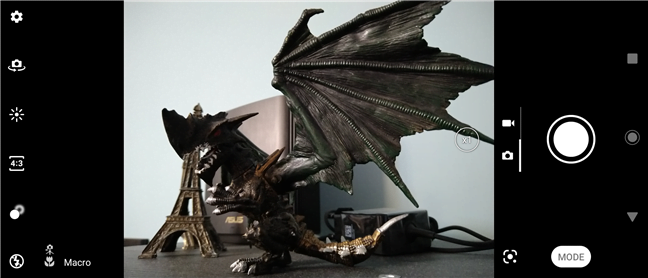 Aplicația de camera de pe Sony Xperia 10 II