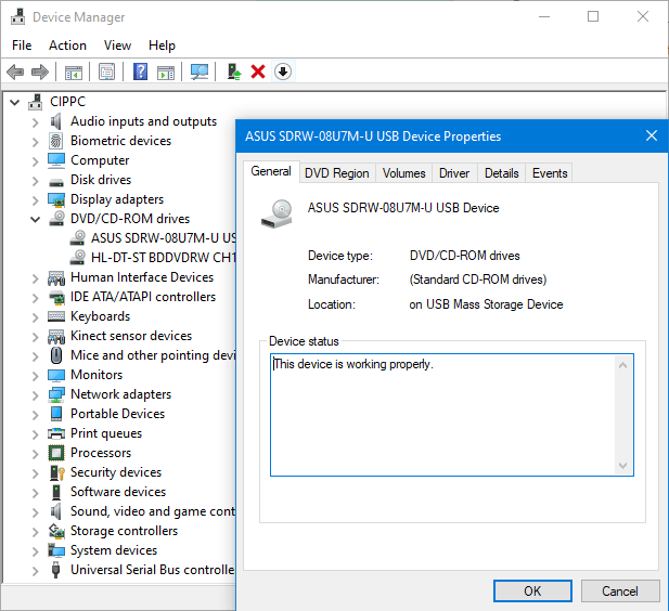 Windows 10 recunoaște imediat ASUS ZenDrive U7M