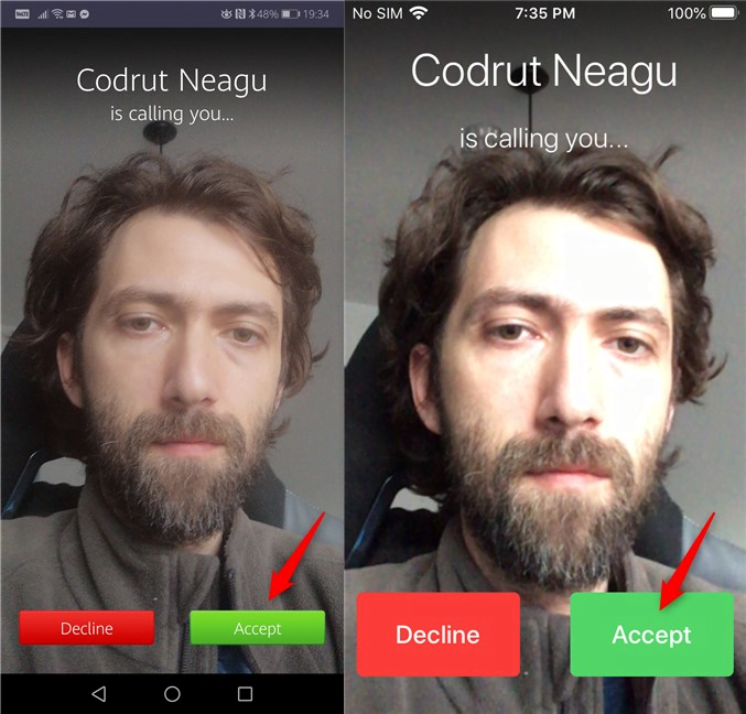 Acceptarea intrării într-o conferință din aplicația Zoom pentru Android și iOS