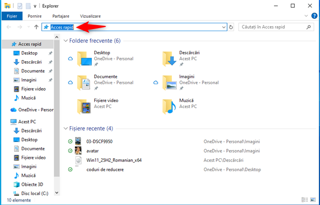 File Explorer &Atilde;&reg;n Windows 10, func&Egrave;ioneaz&Auml; la fel