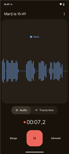 Ãnregistrarea unui apel telefonic cu o aplicaÈie de înregistrare vocalÄ pe Android