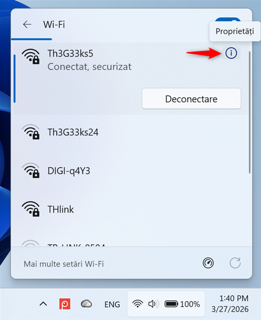 D&Auml; clic pe Propriet&Auml;&Egrave;i