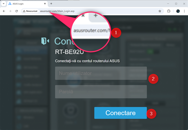 ViziteazÄƒ asusrouter.com
