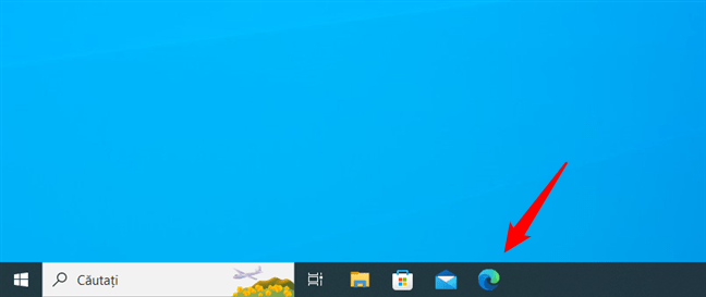 ScurtÄƒtura Microsoft Edge din bara de activitÄƒÈ›i Ã®n Windows 10