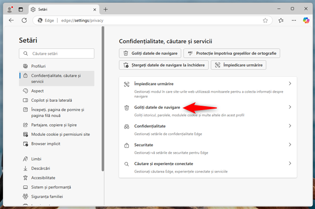 AcceseazÄ GoliÈi datele de navigare
