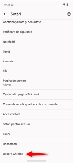 AcceseazÄ Despre Chrome