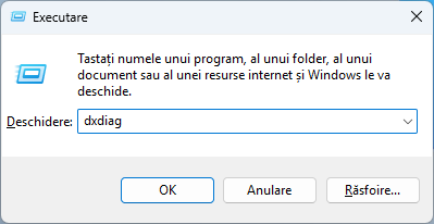 ExecutÄ dxdiag
