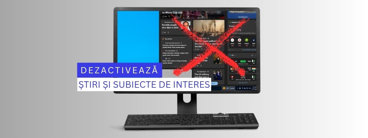 Cum dezactivezi știrile afișate în bara de activități din Windows 10