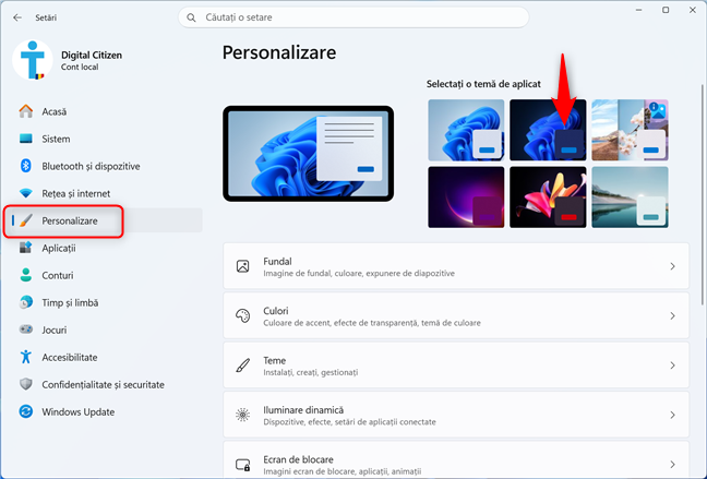 Activeaz&Auml; Modul &Atilde;&reg;ntunecat &Atilde;&reg;n Windows 11