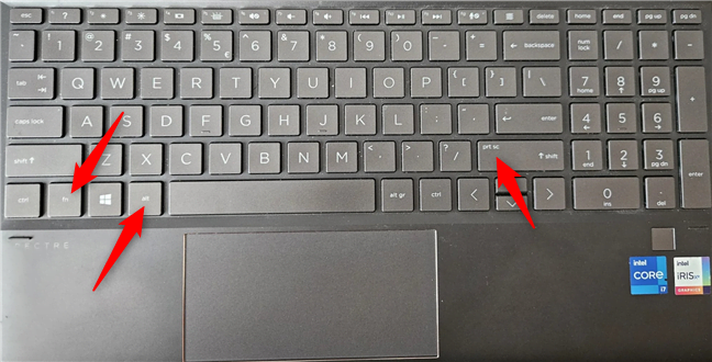 CombinaÈii de taste pentru capturi de ecran pe tastaturi ce includ tasta Fn