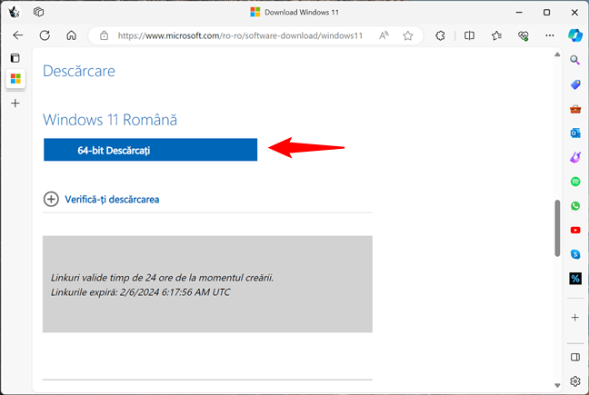 DescarcÄƒ un fiÈ™ier ISO cu Windows 11