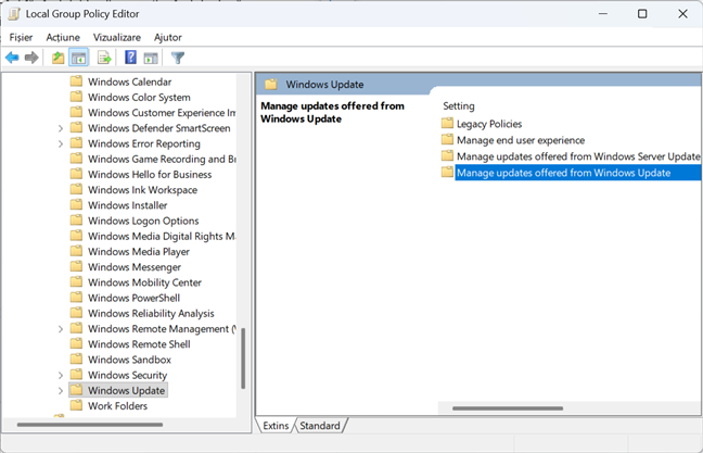 FoloseÈte Local Group Policy Editor