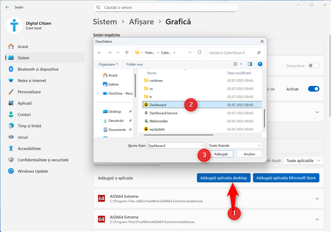 Adaug&Auml; un joc sau o aplica&Egrave;ie desktop