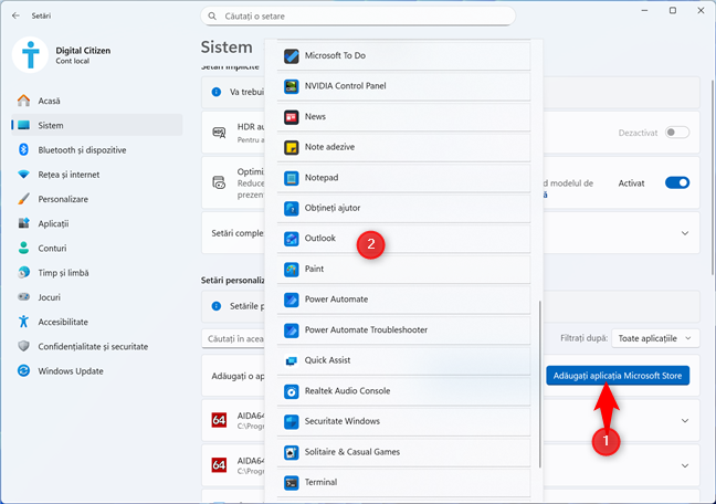 Adaug&Auml; o aplica&Egrave;ie din Microsoft Store