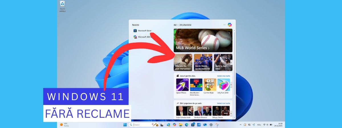 Reclame în Windows 11