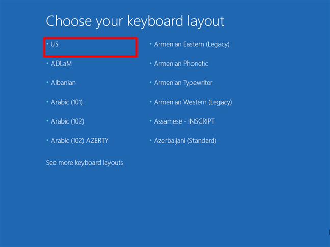 Alege aspectul tastaturii
