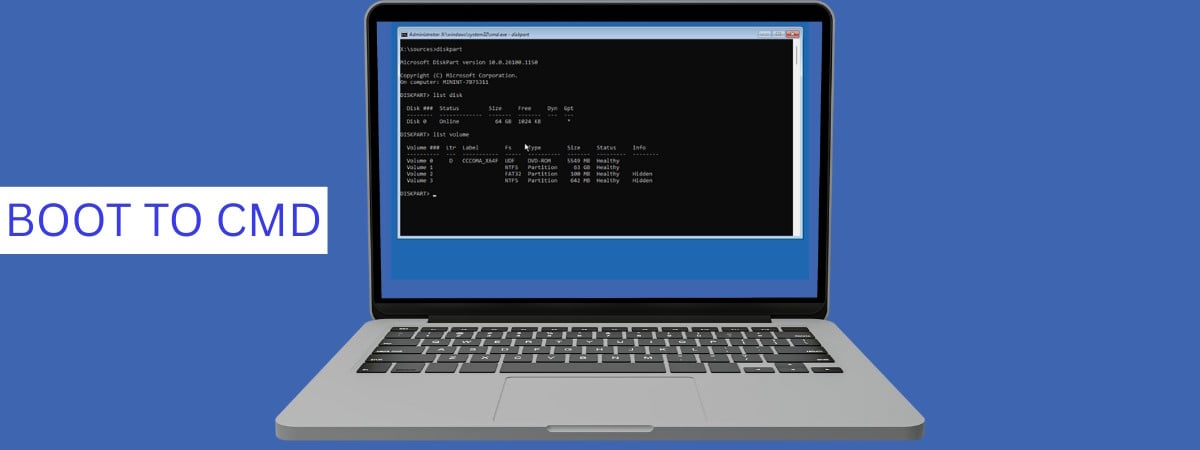 Cum deschizi Linia de comandă atunci când Windows nu pornește (3 metode)