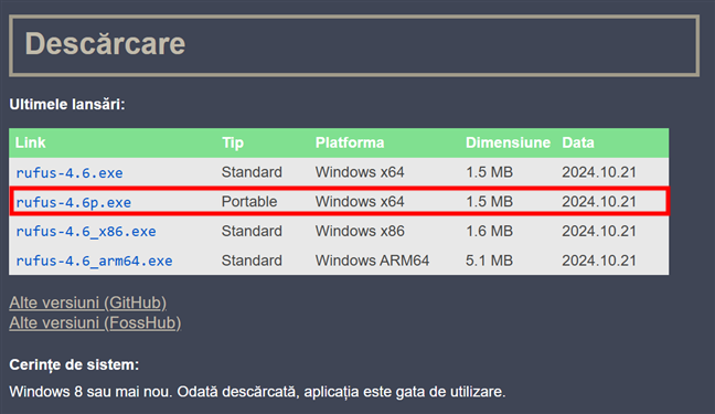 DescarcÄ Èi ruleazÄ Rufus