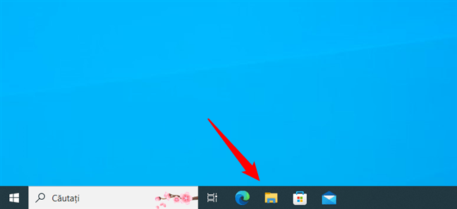 FoloseÈ™te scurtÄƒtura File Explorer din bara de activitÄƒÈ›i a Windows 10