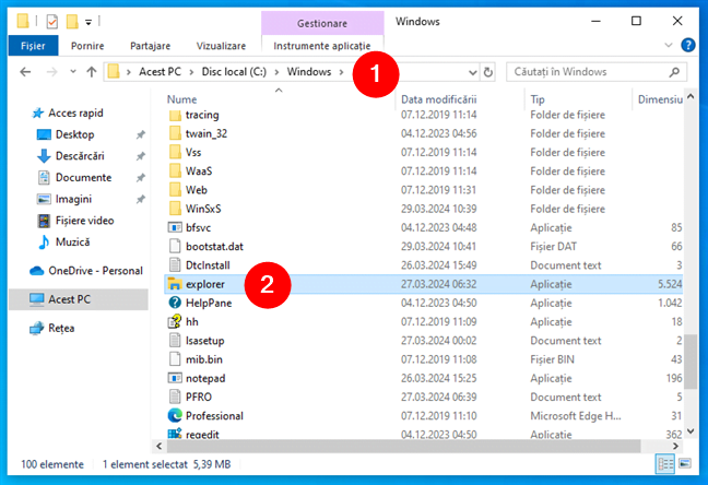 Unde este File Explorer Ã®n Windows? Deschide-l rulÃ¢nd explorer.exe