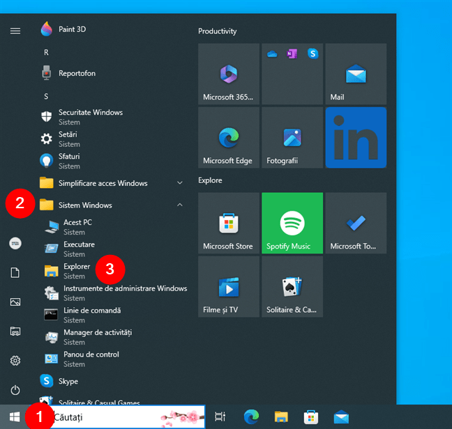 Cum deschizi File Explorer din Meniul Start Ã®n Windows 10