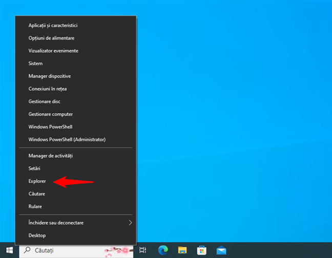 Deschide File Explorer folosind scurtÄƒtura sa din WinX Ã®n Windows 10