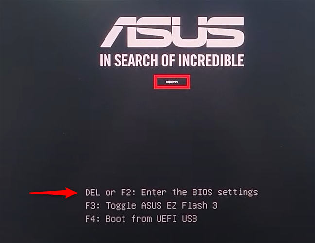 ApasÄ repetat pe tasta de acces BIOS/UEFI