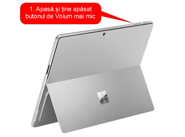 ApasÄ Èi Èine apÄsat butonul Volum mai mic