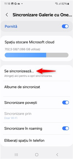 Se sincronizeazÄ fotografiile de pe Samsung Galaxy cu OneDrive