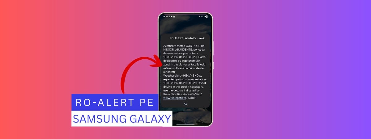 Cum dezactivezi RO-ALERT pe telefoanele Samsung Galaxy