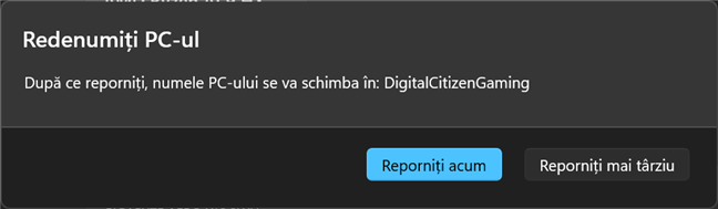 Reporne&Egrave;te PC-ul cu Windows 11