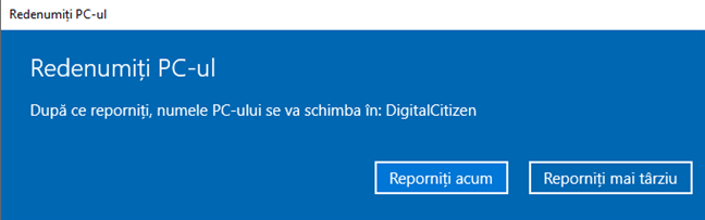 Reporne&Egrave;te pentru a aplica modificarea