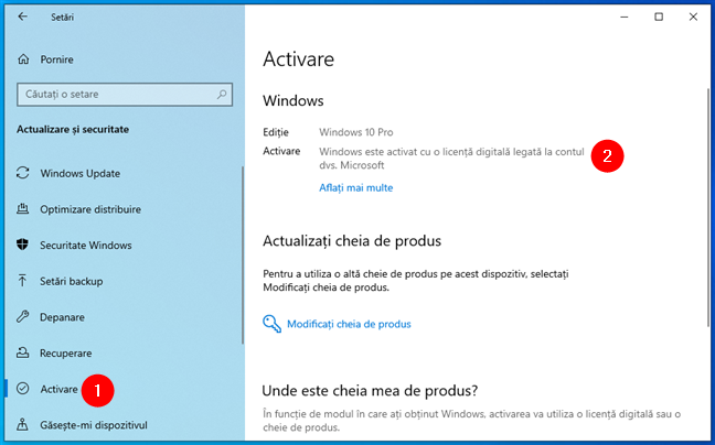 Verific&Auml; licen&Egrave;a ta de Windows 10