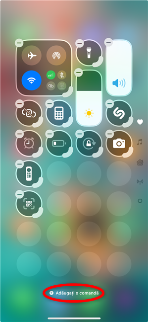 ApasÄ pe AdÄugaÈi o comandÄ ca sÄ adaugi Ãnregistrare ecran pe un iPhone