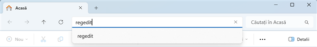 Comanda regedit &Atilde;&reg;n File Explorer