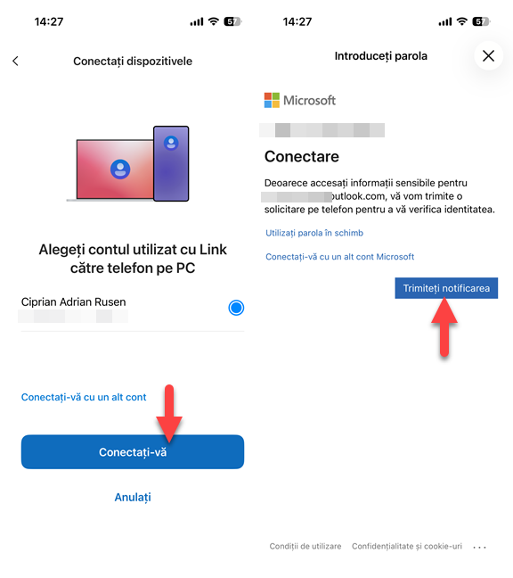 Conecteaz&Auml;-te la contul Microsoft