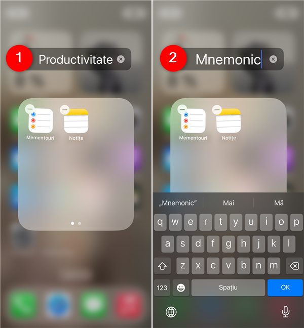 Cum schimbi numele unui dosar de aplicaÈ›ii pe iPhone