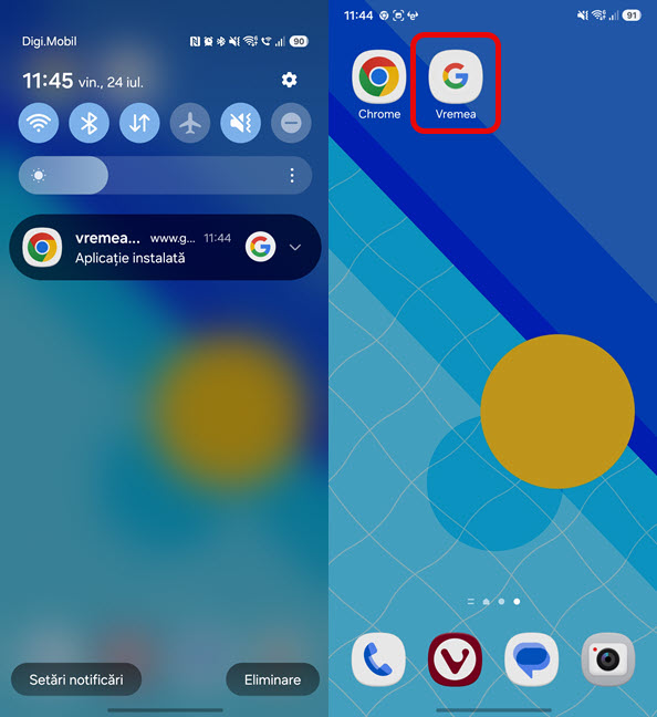Aplica&Egrave;ia Vremea de la Google a fost creat&Auml;