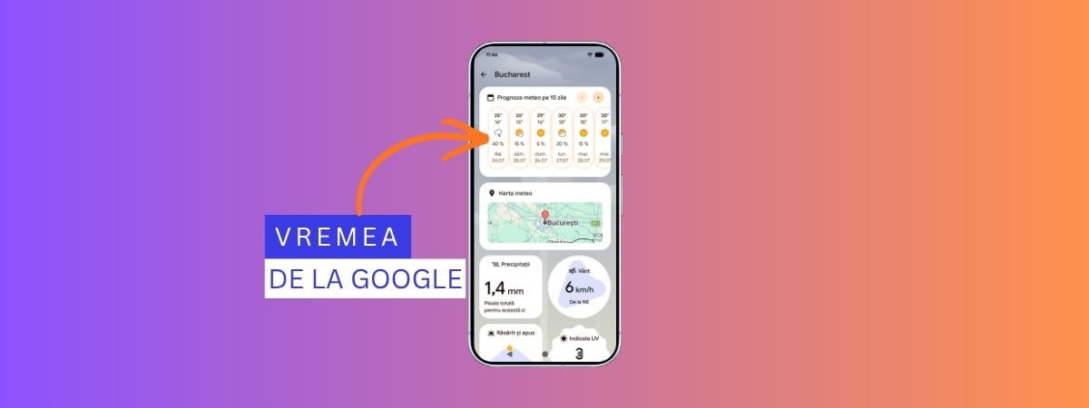 Cum adaugi vremea de la Google pe telefonul tău?